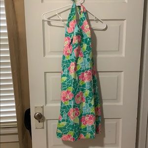 Lilly Pulitzer floral halter dress
